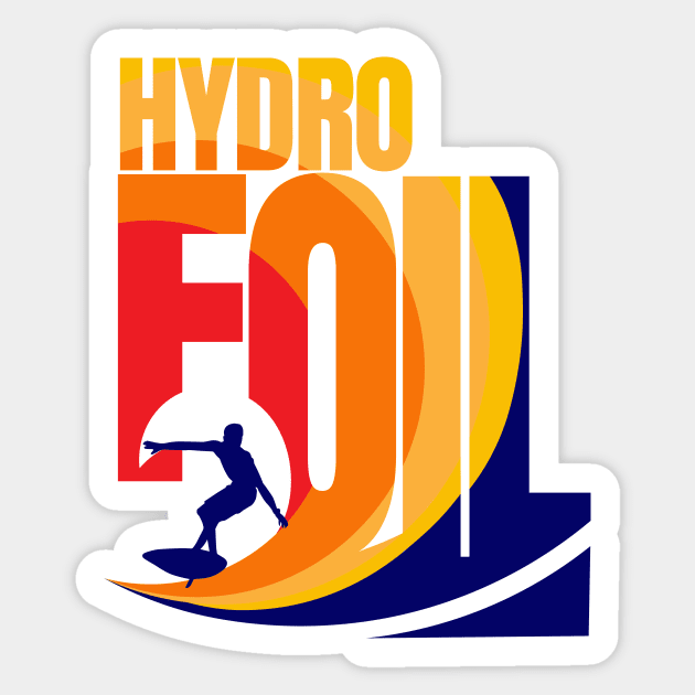 Hydrofoil Sticker by bluehair